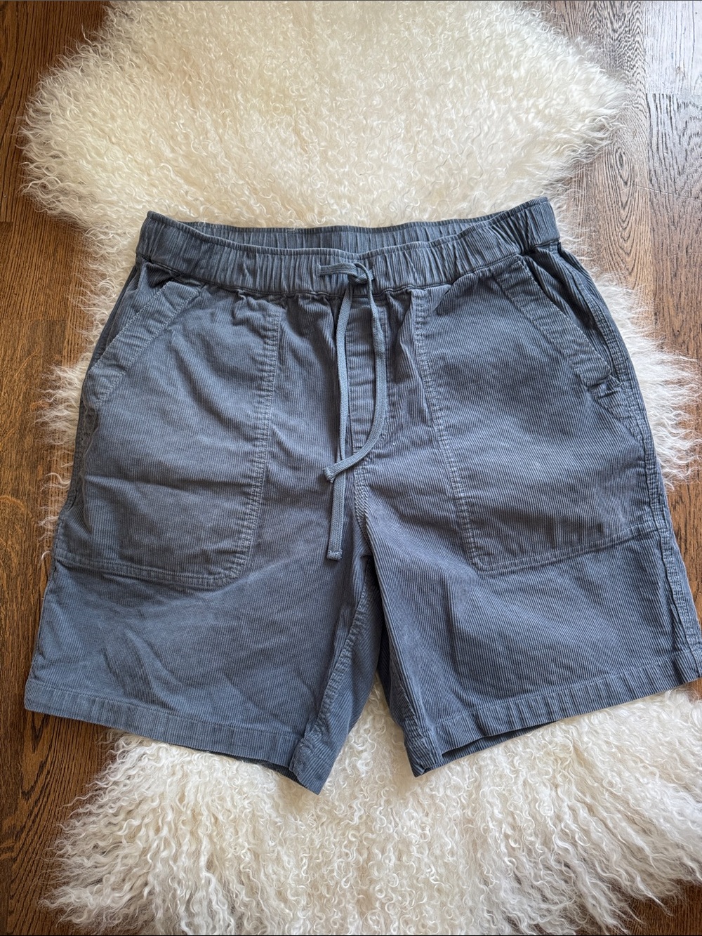 Men's Athletic Drawstring Shorts in Slate Gray